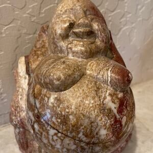 Happy Buddha onyx stone statue